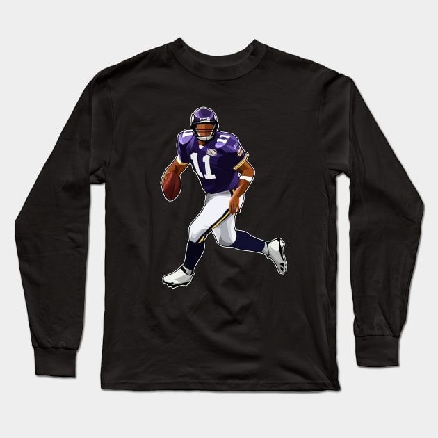 Daunte Culpepper #11 Looks To Pass Long Sleeve T-Shirt by GuardWall17